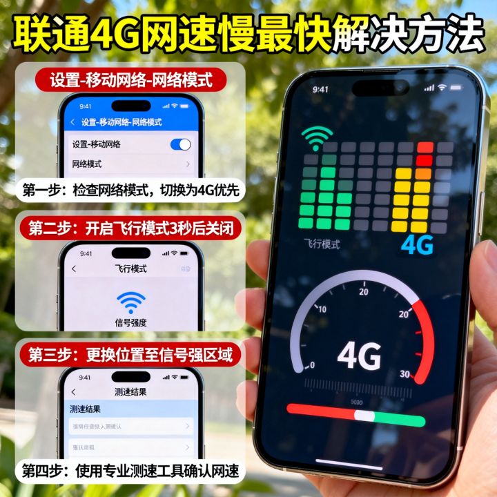 联通怎么网速这么慢，联通4G网速慢怎么解决最快方法