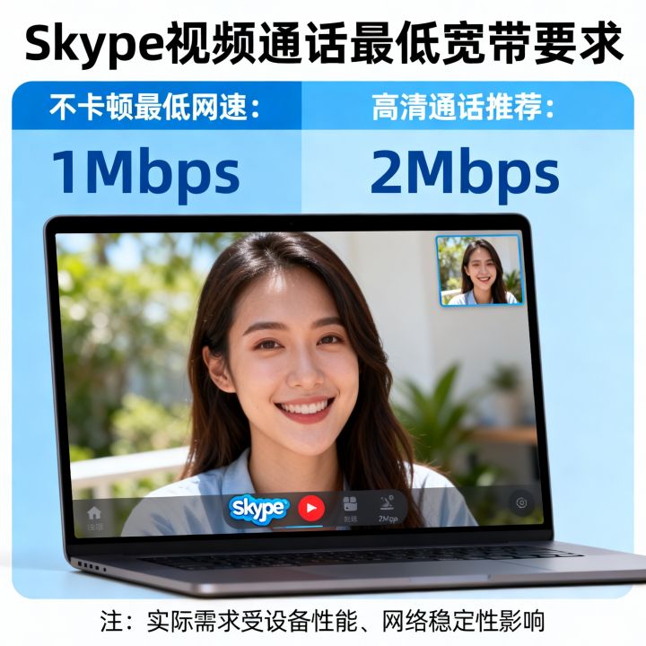 Skype网速多少不卡，视频通话最低需要多少兆宽带