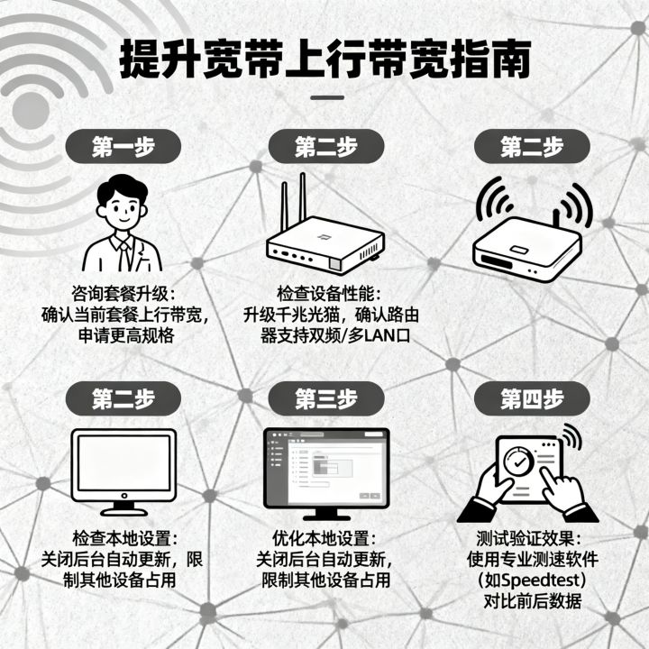 怎么改上行网速，如何有效提升宽带的上行带宽？