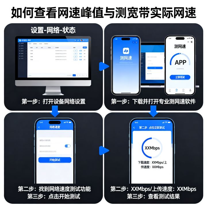 怎么查看自己网速峰值，如何测宽带实际网速多少兆