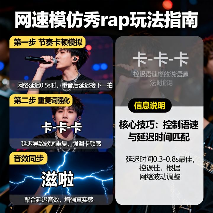 网速模仿秀rap怎么玩？网络延迟说唱节奏技巧