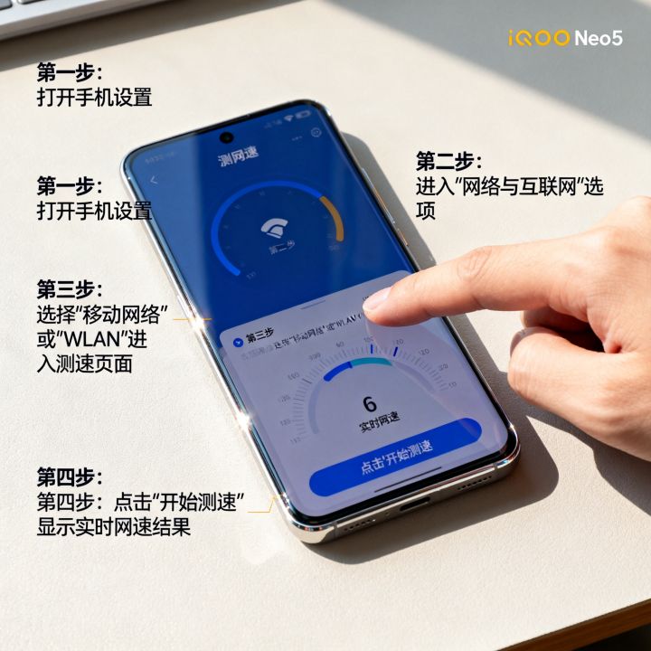 iQOO Neo5怎么测网速？neo5测网速在哪里，网速测试