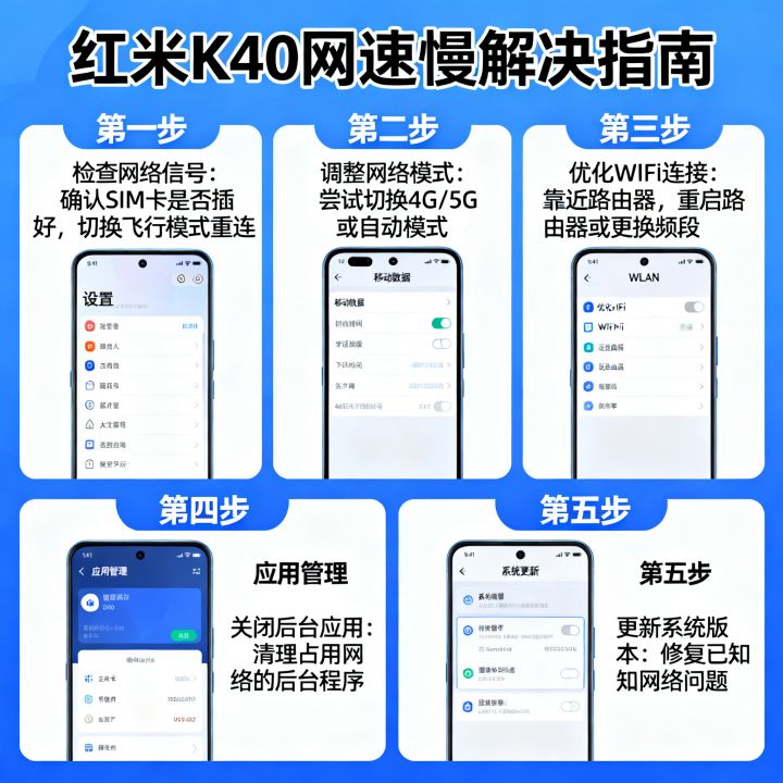 红米K40网速不好怎么办，手机网络慢怎么解决？