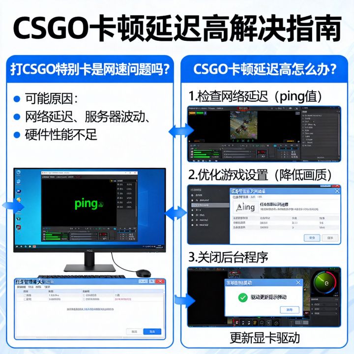 打CSGO特别卡是网速问题吗？CSGO卡顿延迟高怎么办？