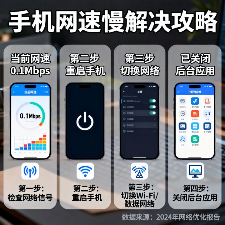 手机网速只有0.1怎么办，手机网速慢怎么解决