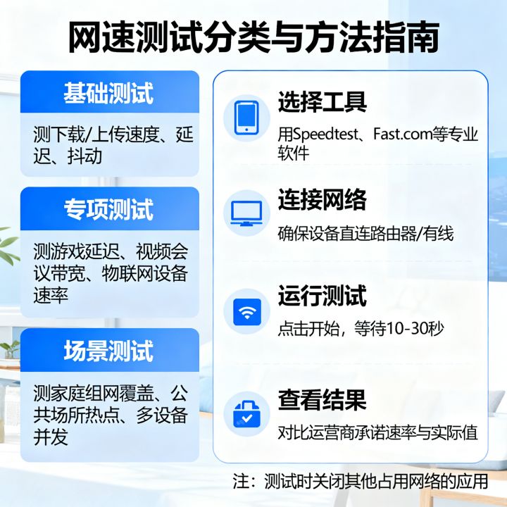 如何测网速是几类，网速测试分为哪几类怎么测