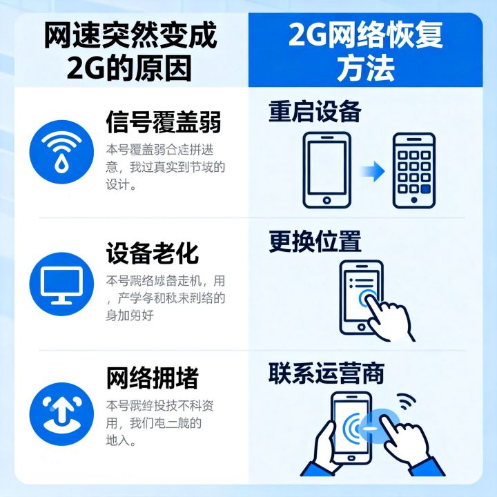 网速突然变成2G怎么回事,2G网络怎么恢复 网速突然变成2G怎么回事,2G网络怎么恢复