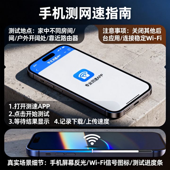在哪里测试网速快慢，手机怎么测网速准确？