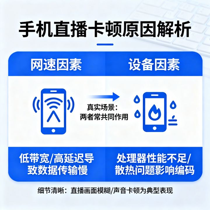 直播跟网速有关吗，手机直播卡顿是网速太差还是设备问题
