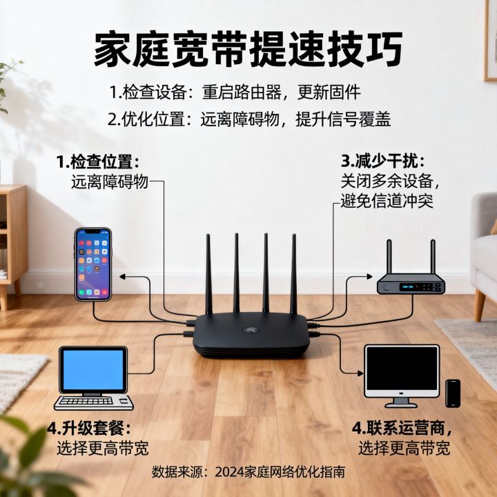 共享宽带网速太慢怎么办，家庭宽带提速技巧有哪些？