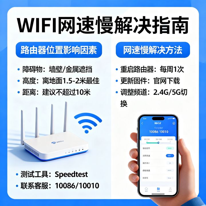 wifi使用网速慢怎么办，路由器位置摆放影响网速吗