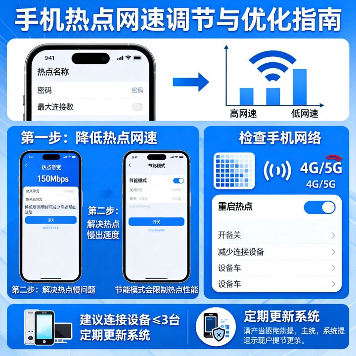 怎么把热点网速降低，手机热点网速慢怎么解决
