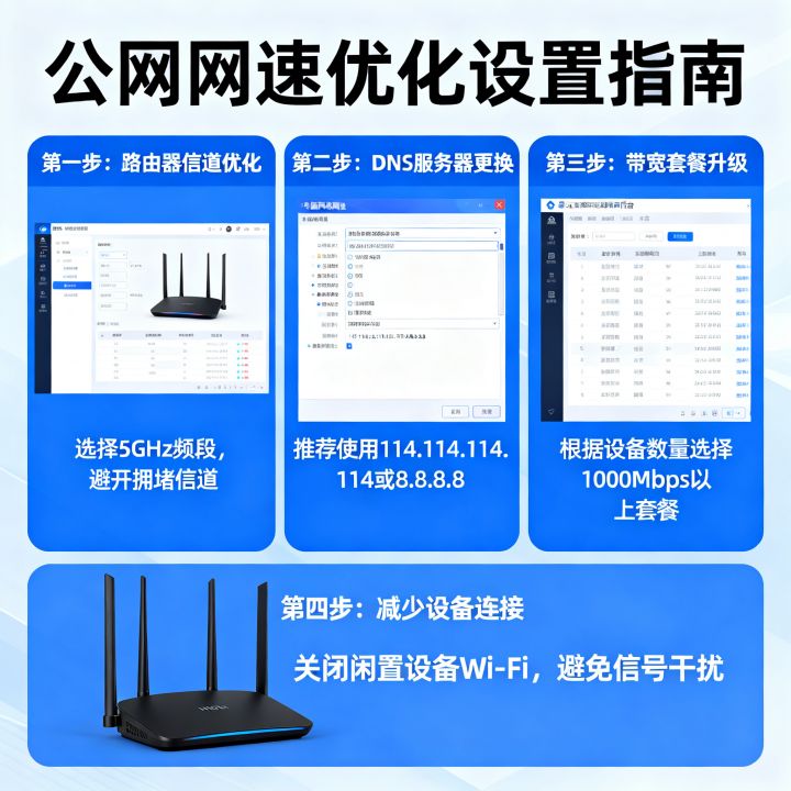 公网怎么设置网速快，优化哪些参数能够提升网速？
