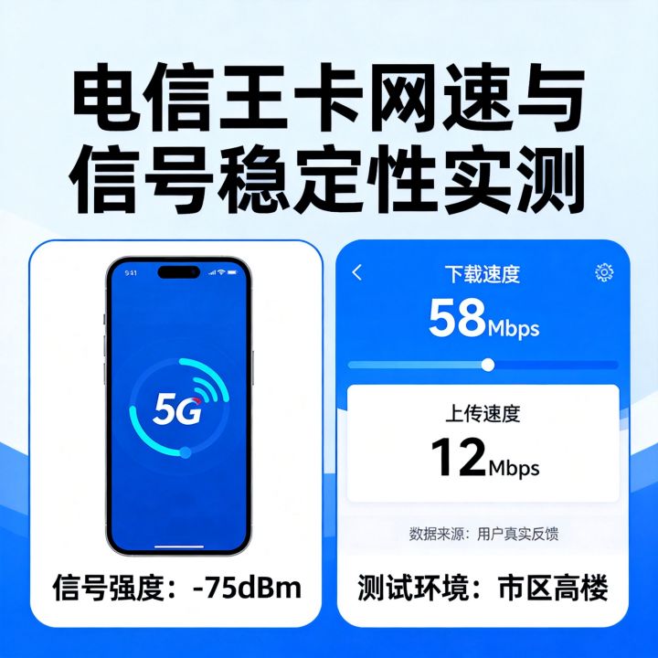 电信王卡网速好吗，电信王卡网速怎么样信号稳定吗