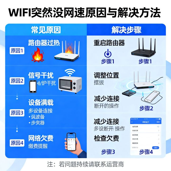 wifi经常突然没网速怎么回事，wifi突然没网速怎么解决