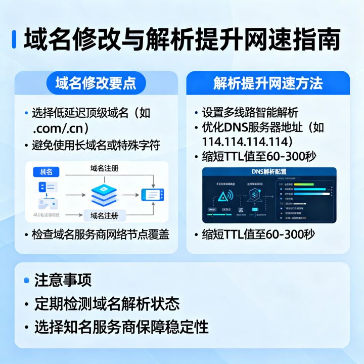 域名改什么网速快，域名解析如何提升网速效果最好？