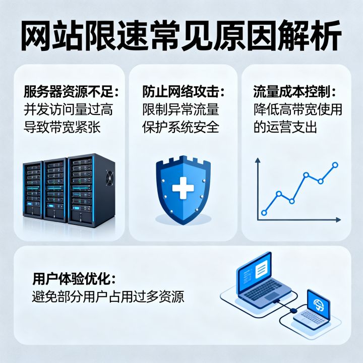 网站为什么限制网速，网站限速的常见原因有哪些？