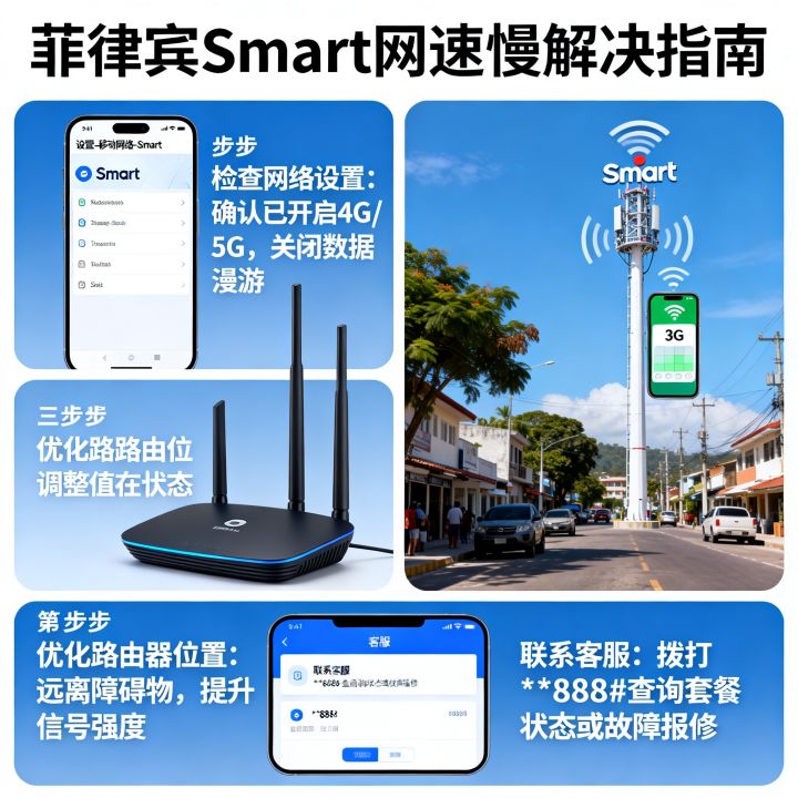 菲律宾Smart网速慢怎么办，菲律宾Smart网速慢怎么解决