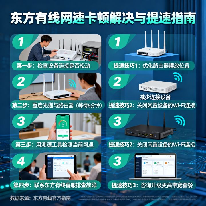 东方有线网速卡顿怎么解决，网速提升怎么做