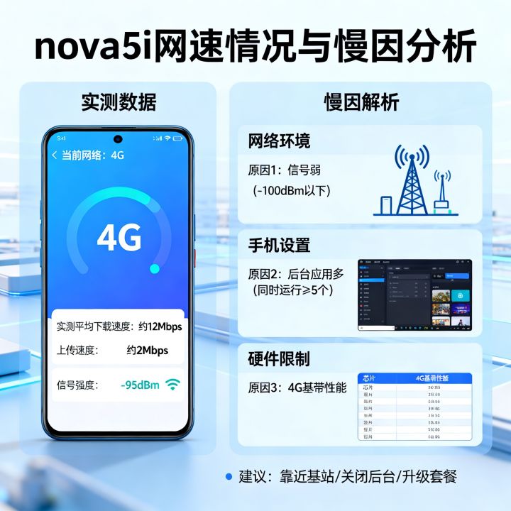 nova5i网速怎么样，为什么nova5i网速慢？