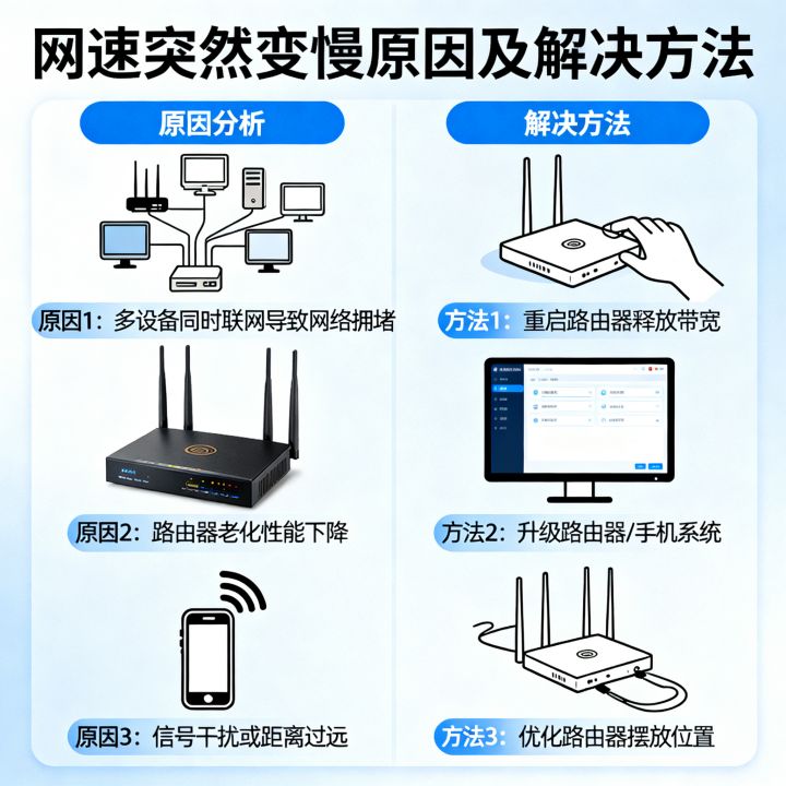 网速忽然变得特别慢怎么回事，网速突然变慢的解决方法有哪些
