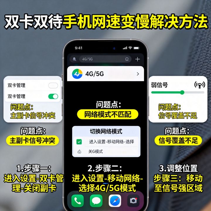 插双卡网速不好怎么办，双卡双待手机网速变慢怎么解决
