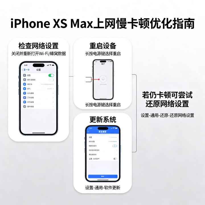 苹果xsmax网速怎么解决，iPhone xsmax上网慢卡顿如何优化提速