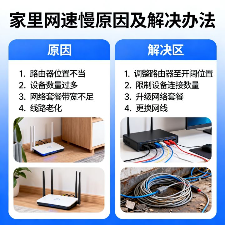网速慢怎么办，家里网速慢是什么原因导致的