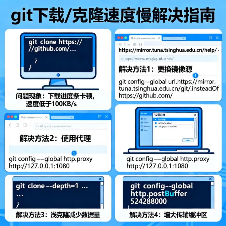 git下载网速慢怎么办？git clone速度慢如何解决？