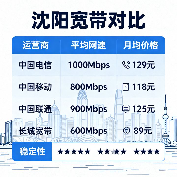 沈阳地区什么网速好，沈阳宽带哪家网速稳定又便宜？