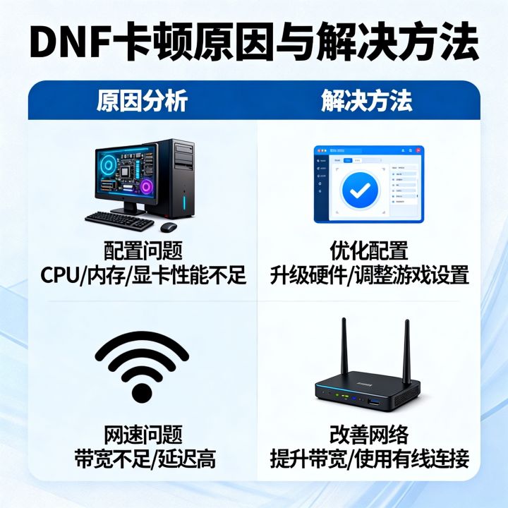 DNF卡顿是配置问题还是网速问题，DNF卡顿怎么解决？