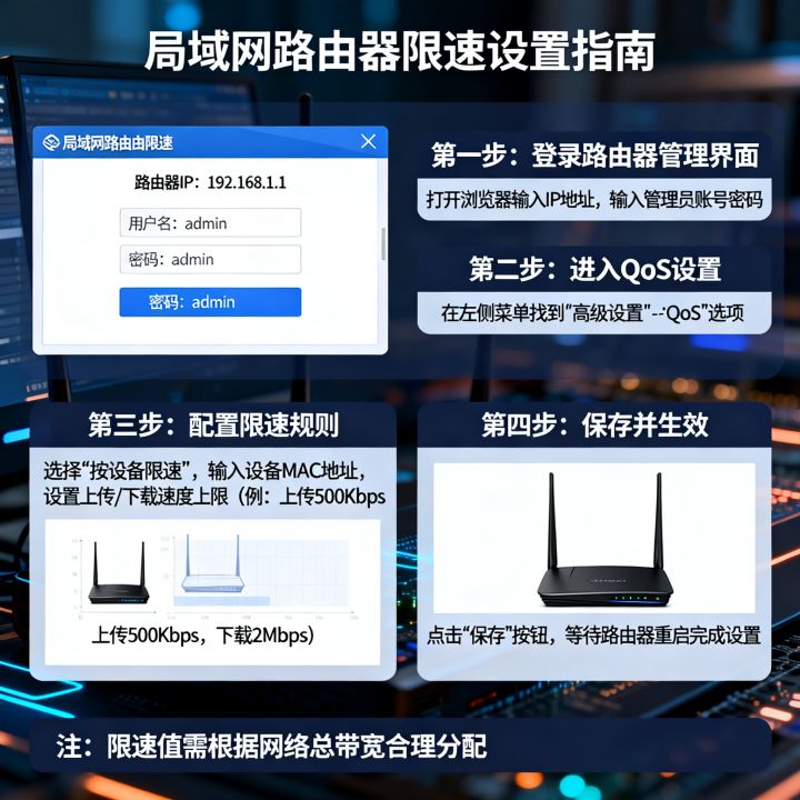 怎么限制网内的网速？局域网路由器限速怎么设置