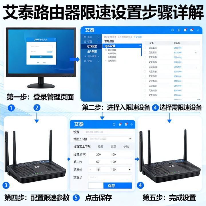 艾泰怎么控制网速，艾泰路由器限速设置步骤详解