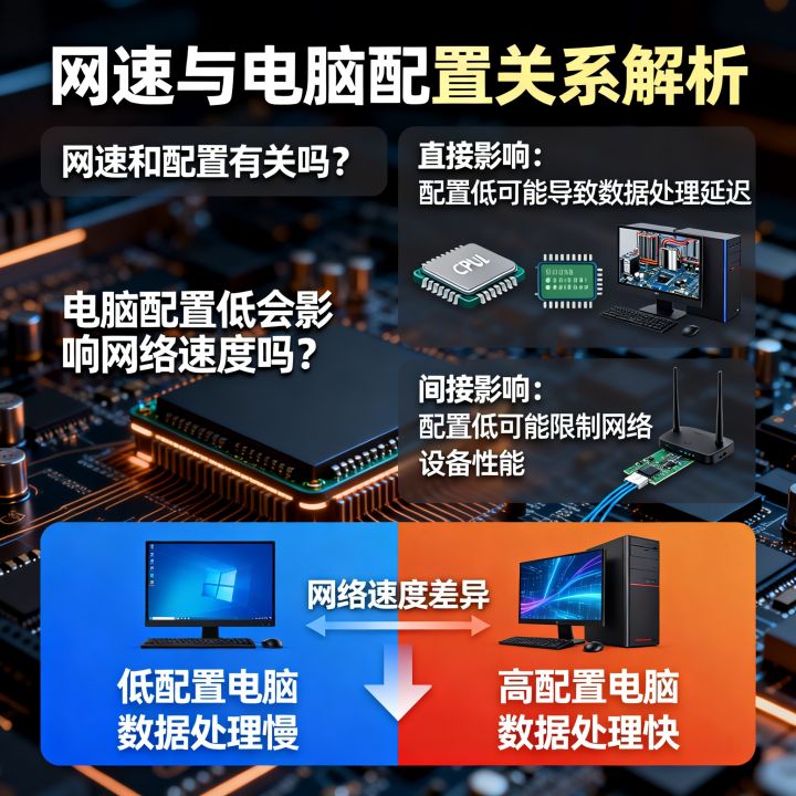网速和配置有关吗，电脑配置低会影响网络速度吗