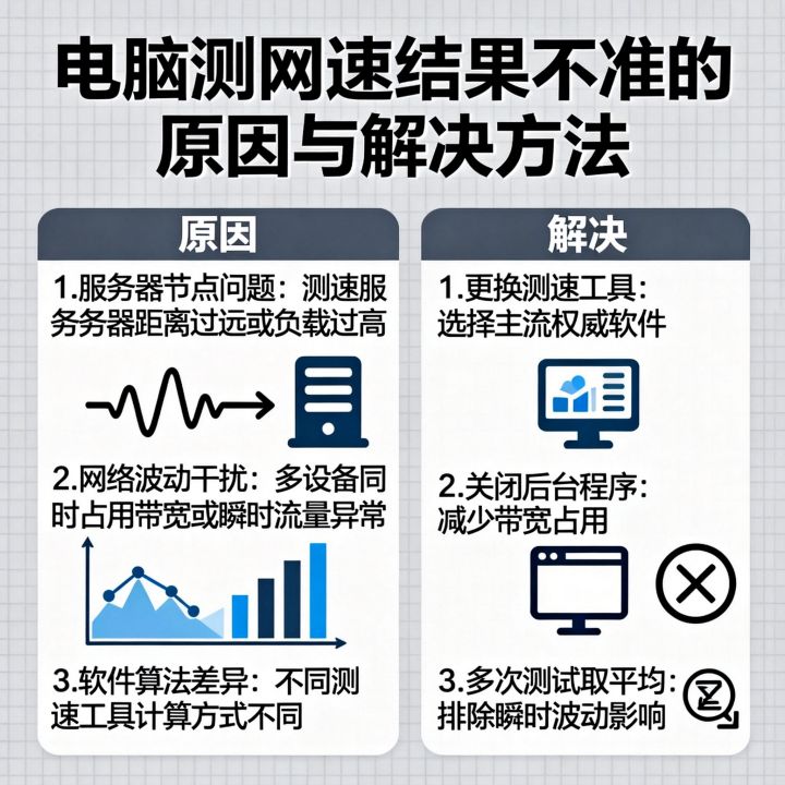 电脑测网速很假怎么办，电脑测网速很假是什么原因？