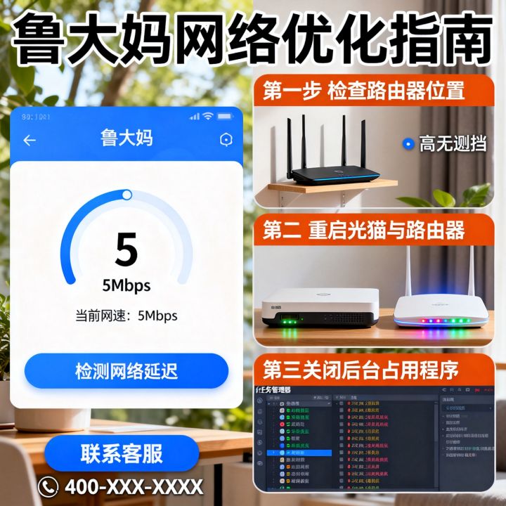 鲁大妈网速慢怎么办，如何提升鲁大妈网络流畅度