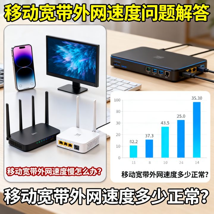 移动宽带外网速度慢怎么办，移动宽带外网速度多少正常？