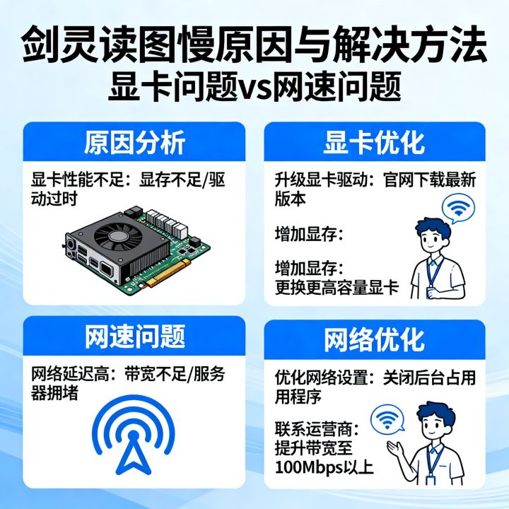 剑灵读图慢是显卡问题还是网速问题，剑灵读图慢怎么解决