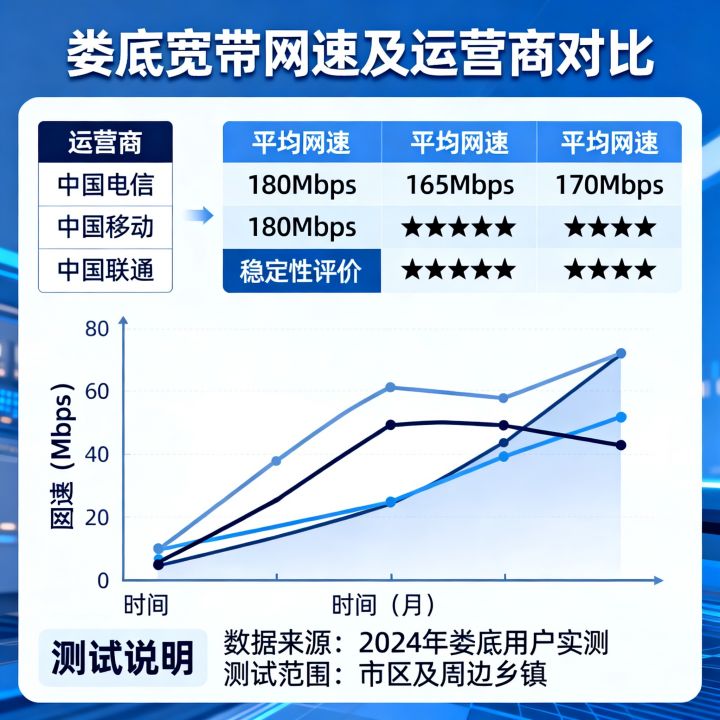 娄底宽带网速多少，哪家运营商最快最稳定？