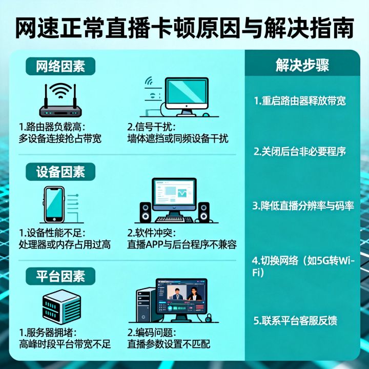 网速不慢为什么直播特别卡，网速正常直播卡顿怎么解决？