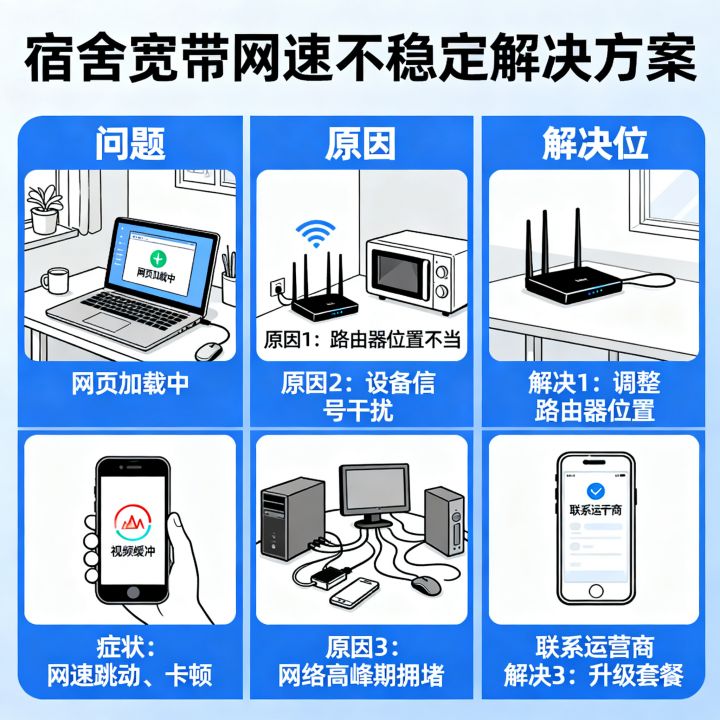 宿舍宽带网速跳动很卡怎么办,网络不稳定的原因 宿舍宽带网速跳动很卡怎么办,网络不稳定的原因