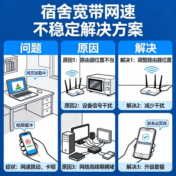 宿舍宽带网速跳动很卡怎么办,网络不稳定的原因 宿舍宽带网速跳动很卡怎么办,网络不稳定的原因