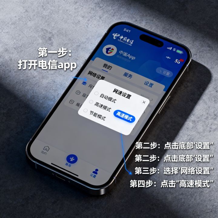 电信app如何设置网速，怎么设置网速最快？