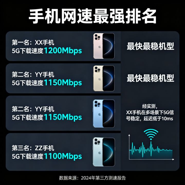 手机网速最强排名是什么？哪款手机网速最快最稳？