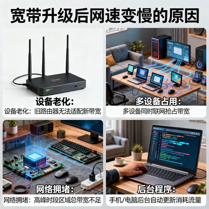 宽带升级网速变慢了，为什么升级后网速反而更慢？