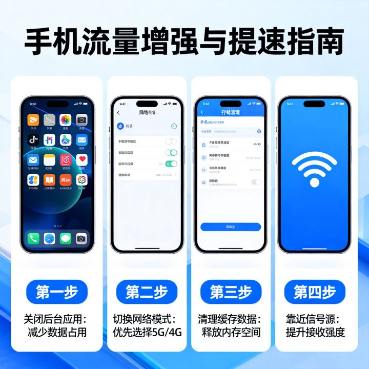 手机流量如何增强网速，如何快速提升手机网速