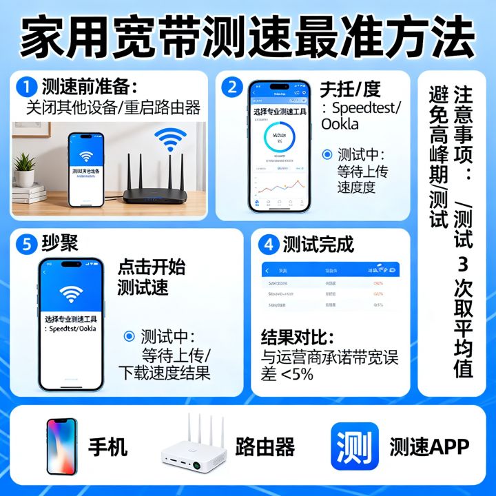 怎么测试家里网速快？家用宽带测速最准方法