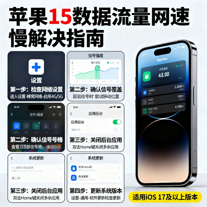苹果15流量网速差怎么办,苹果15用数据流量网速慢怎么解决? 苹果15流量网速差怎么办,苹果15用数据流量网速慢怎么解决?