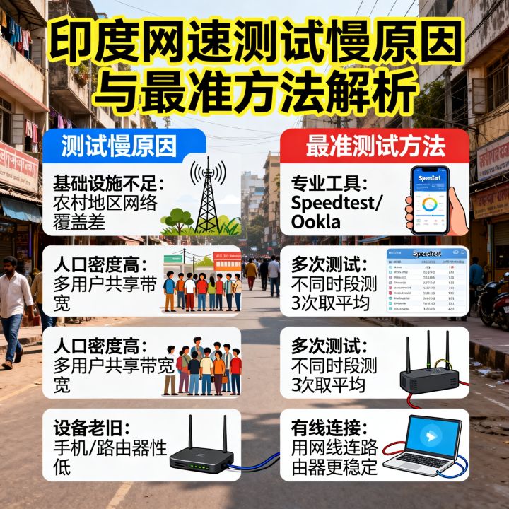 印度人测试网速为啥这么慢？网速测试方法哪种最准？