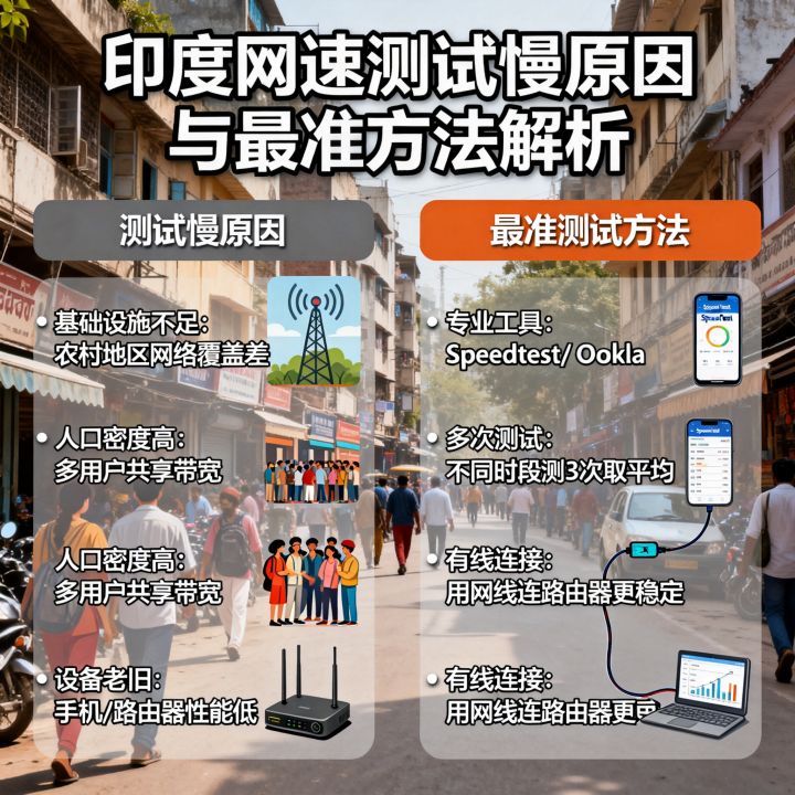 印度人测试网速为啥这么慢？网速测试方法哪种最准？